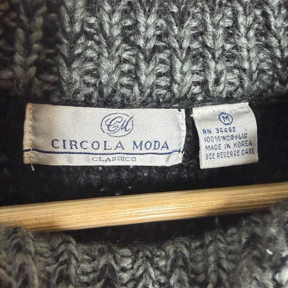 Vintage‎ Circola Moda Chunky Knit Sweater | 90s Grunge Cozycore Oversized / Med - Picture 3 of 7